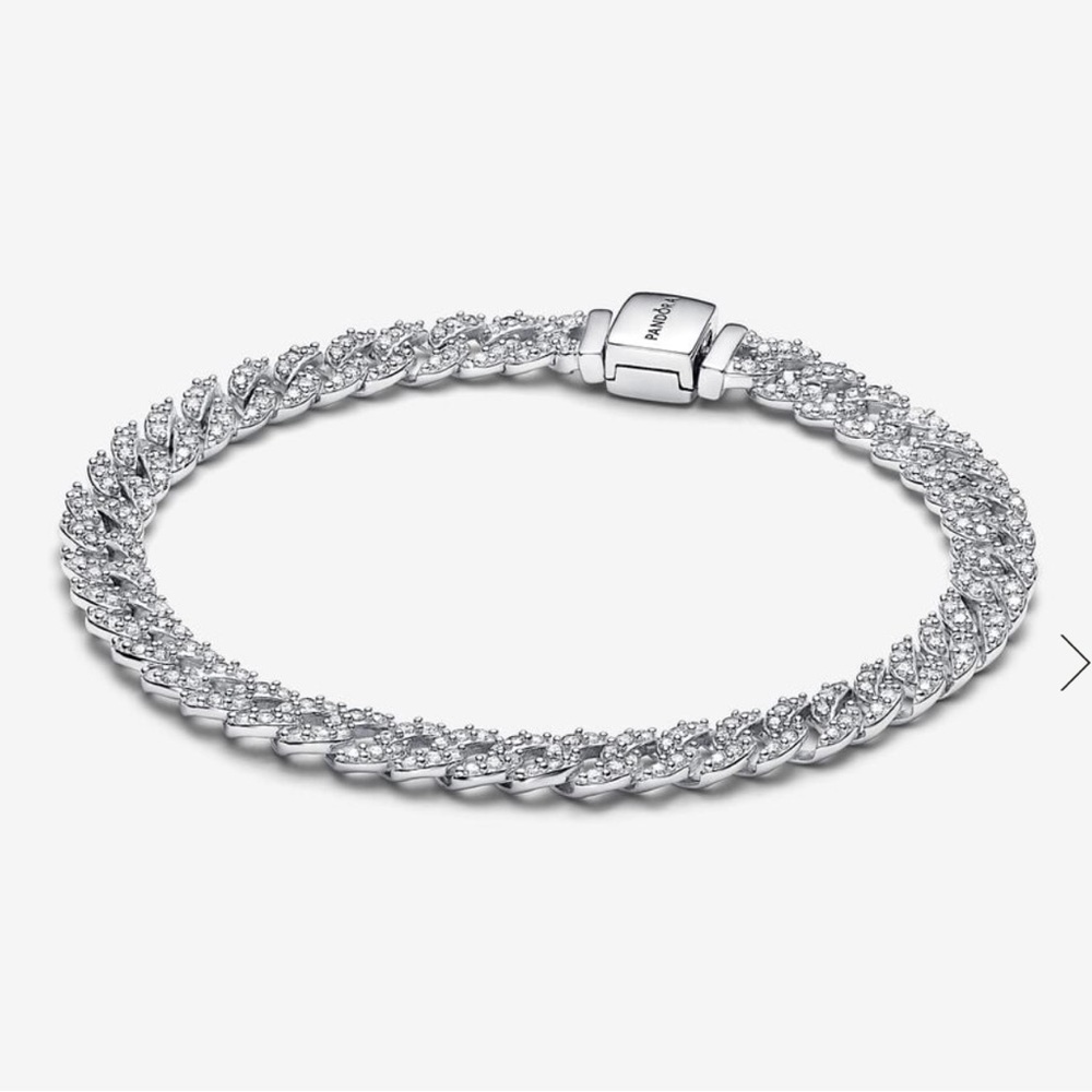 Pandora Timeless Pavé Cuban Chain Bracelet